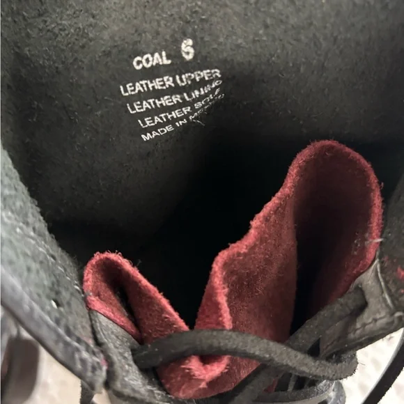 Freebird by Steven Black Lace Up Boots Rugged Design - Picture 3 of 3